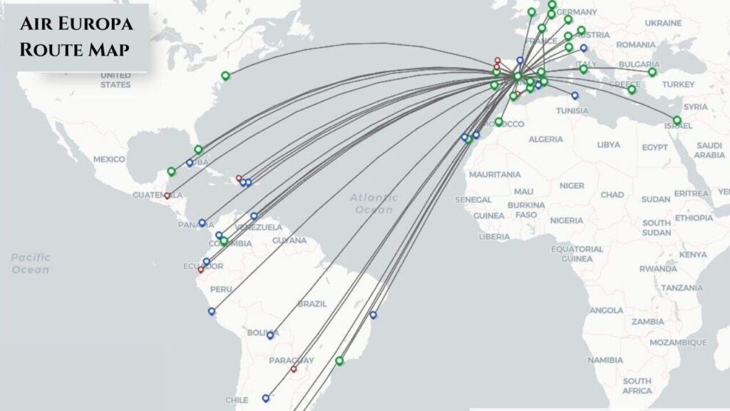 Air Europa Route Map